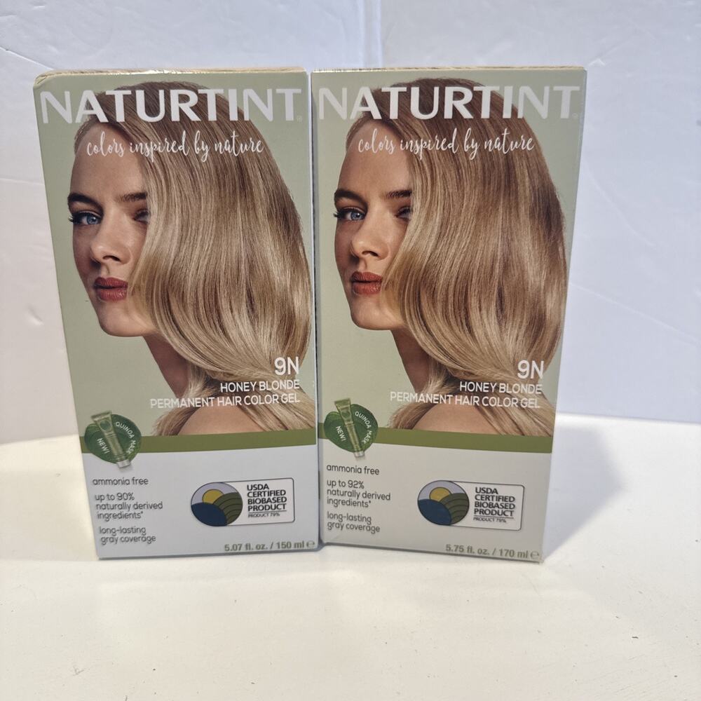 2 NATURTINT permanent hair color GEL natural dye 9N HONEY BLONDE 07/30 11/28